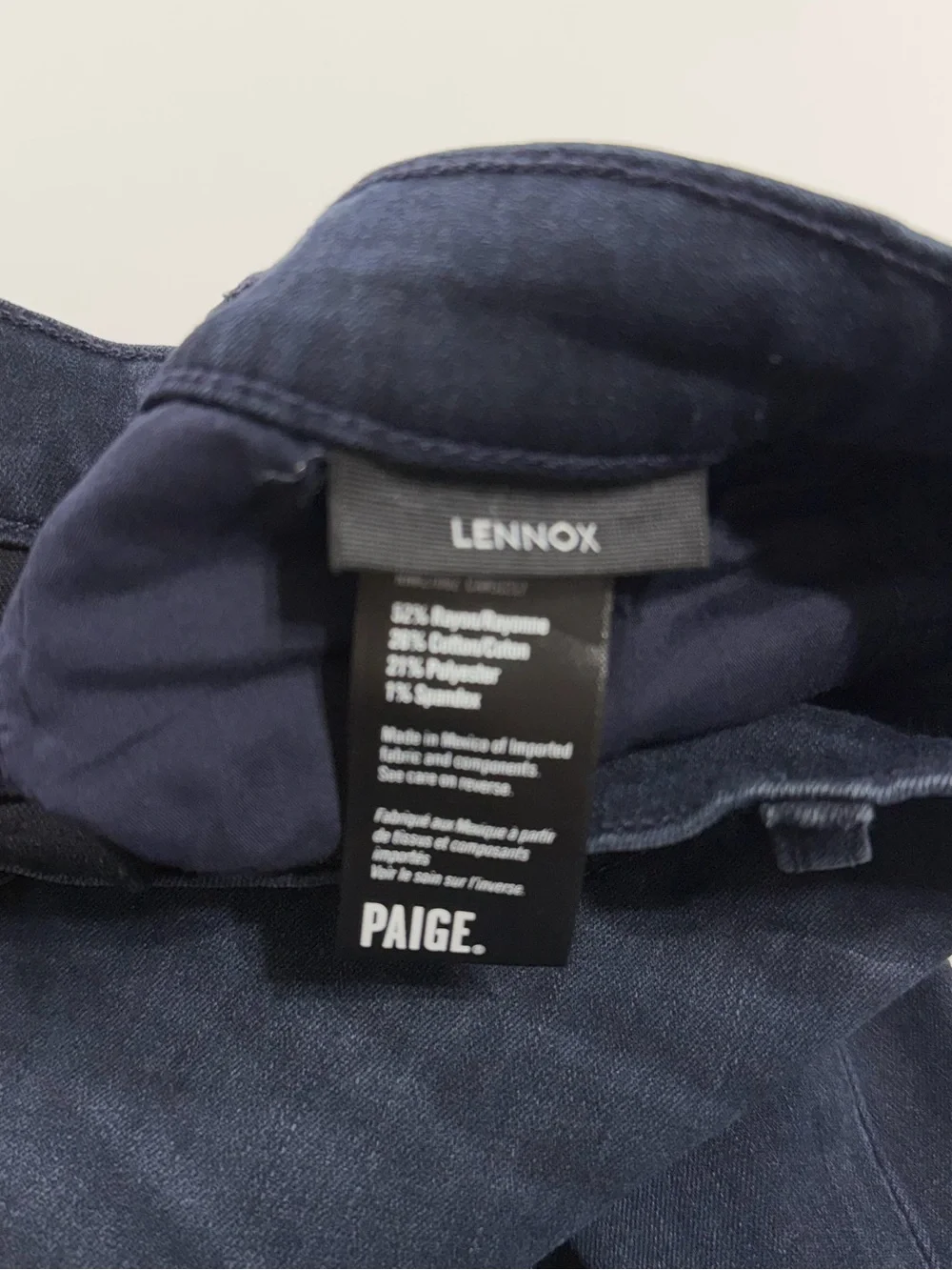 PAIGE Lennox Elton Dark Wash Slim Straight Jeans Mens Size 31